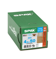 SPAX Linsensenkkopf T-STAR plus CUT Fixiergewinde Edelstahl rostfrei  A2 antik 1.4567  4,5x50 - 200 Stk