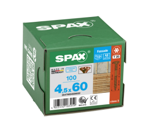 SPAX Linsensenkkopf T-STAR plus CUT Fixiergewinde Edelstahl rostfrei  A2 antik 1.4567  4,5x60 - 100 Stk