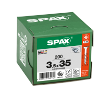 SPAX Senkkopf T-STAR plus - Teilgewinde WIROX A3J  T20  -  3,5x35  -  200 Stk