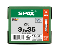 SPAX Senkkopf T-STAR plus - Teilgewinde WIROX A3J  T20  -  3,5x35  -  200 Stk