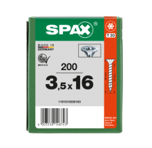 SPAX Senkkopf T-STAR plus - Vollgewinde WIROX A3J  T20  -  3,5x16  -  200 Stk