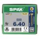 SPAX Senkkopf T-STAR plus - Teilgewinde YELLOX A2L  T30  -  6x40  -  500 Stk
