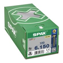 SPAX Senkkopf T-STAR plus - Teilgewinde YELLOX A2L  T30  -  6x150  -  100 Stk