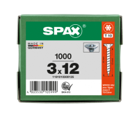 SPAX Senkkopf T-STAR plus - Vollgewinde WIROX A3J  T10  -  3x12  -  1000 Stk