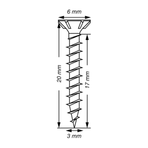 SPAX Senkkopf T-STAR plus - Vollgewinde WIROX A3J  T10  -  3x20  -  1000 Stk