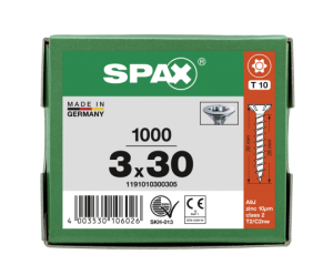 SPAX Senkkopf T-STAR plus - Vollgewinde WIROX A3J  T10  -...