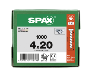 SPAX Senkkopf T-STAR plus - Vollgewinde WIROX A3J  T20  -...