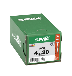 SPAX Senkkopf T-STAR plus - Vollgewinde WIROX A3J  T20  -  4,5x20  -  1000 Stk