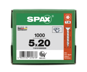 SPAX Senkkopf T-STAR plus - Vollgewinde WIROX A3J  T20  -...