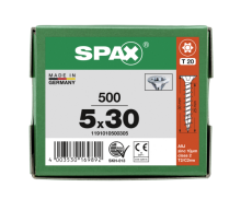 SPAX Senkkopf T-STAR plus - Vollgewinde WIROX A3J  T20  -  5x30  -  500 Stk