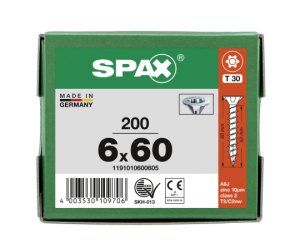 SPAX Senkkopf T-STAR plus - Vollgewinde WIROX A3J  T30  -...