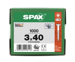 SPAX Senkkopf T-STAR plus - Teilgewinde WIROX A3J  T10  -...