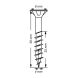 SPAX Senkkopf T-STAR plus - Teilgewinde WIROX A3J  T20  -  4x50  -  500 Stk