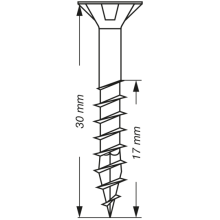 SPAX Senkkopf T-STAR plus - Teilgewinde WIROX A3J  T20  -  5x30  -  500 Stk