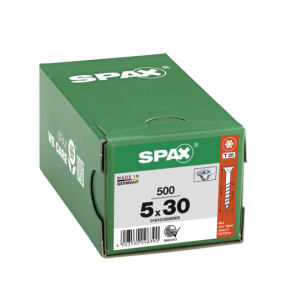 SPAX Senkkopf T-STAR plus - Teilgewinde WIROX A3J  T20  -  5x30  -  500 Stk