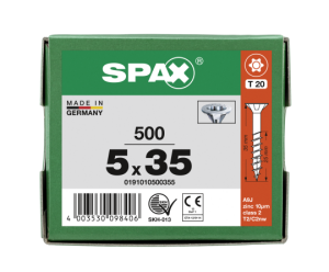 SPAX Senkkopf T-STAR plus - Teilgewinde WIROX A3J  T20  -...