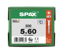 SPAX Senkkopf T-STAR plus - Teilgewinde WIROX A3J  T20  -  5x60  -  500 Stk
