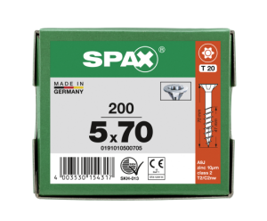 SPAX Senkkopf T-STAR plus - Teilgewinde WIROX A3J  T20  -...