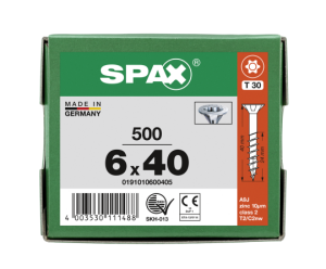 SPAX Senkkopf T-STAR plus - Teilgewinde WIROX A3J  T30  -...