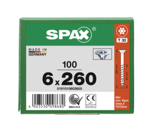 SPAX Senkkopf T-STAR plus - Teilgewinde WIROX A3J  T30  -...