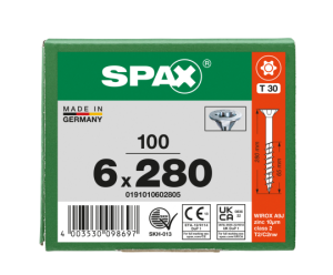 SPAX Senkkopf T-STAR plus - Teilgewinde WIROX A3J  T30  -...