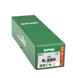 SPAX Senkkopf T-STAR plus - Teilgewinde WIROX A3J  T30  -  6x280  -  100 Stk