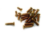 Messing Linsensenkschraube Schlitz blank slider