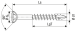 SPAX Linsensenkkopf T-STAR plus CUT Teilgewinde Edelstahl rostfrei A2 1.4567  4,5x35 - 200 Stk