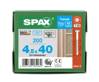 SPAX Linsensenkkopf T-STAR plus CUT Teilgewinde Edelstahl rostfrei A2 1.4567  4,5x40 - 200 Stk