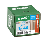 SPAX Linsensenkkopf T-STAR plus CUT Teilgewinde Edelstahl rostfrei A2 1.4567  4,5x40 - 200 Stk