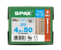 SPAX Linsensenkkopf T-STAR plus CUT Teilgewinde Edelstahl rostfrei A2 1.4567  4,5x50 - 200 Stk