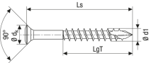 SPAX Linsensenkkopf  kleiner Kopf, T-STAR plus, CUT-Spitze, Teilgewinde, Edelstahl rostfrei A2  4x45 - 100 Stk