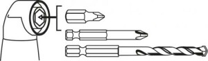 Winkelschraubvorsatz Winkelbohrer 90°  Grad magnetisch