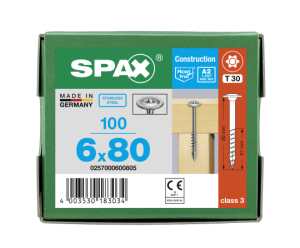 SPAX Tellerkopf 6 mm T-STAR plus 4CUT Vollgewinde...