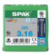SPAX Senkkopf T-STAR plus - Vollgewinde Edelstahl rostfrei A2 1.4567      T10  -  3x16  -  200 Stk