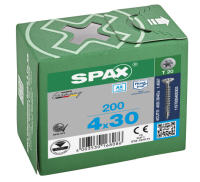 SPAX Senkkopf T-STAR plus - Vollgewinde Edelstahl rostfrei A2 1.4567      T20  -  4x30  -  200 Stk