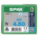SPAX Senkkopf T-STAR plus - Vollgewinde Edelstahl rostfrei A2 1.4567      T20  -  4x50  -  200 Stk