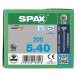 SPAX Senkkopf T-STAR plus - Vollgewinde Edelstahl rostfrei A2 1.4567      T20  -  5x40  -  200 Stk