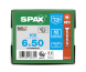 SPAX Senkkopf T-STAR plus - Vollgewinde Edelstahl rostfrei A2 1.4567      T30  -  6x50  -  100 Stk