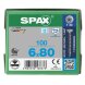 SPAX Senkkopf T-STAR plus - Vollgewinde Edelstahl rostfrei A2 1.4567      T30  -  6x80  -  100 Stk