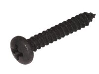 Linsen-Blechschraube Kreuzschlitz DIN 7981 schwarz verzinkt 3,9 x 16 200 Stk
