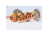 Spenglerschraube (Dichtscheibe 15mm) Edelstahl rostfrei A2 verkupfert PZ2  4,5X55  200 Stk
