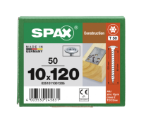 SPAX Tellerkopf T-STAR plus T50 WIROX 10x120 - 50 Stk