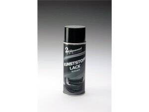 2m Kunststoff Lackspray Schwarz Matt 400 ml für Stossstange, Spoiler usw.