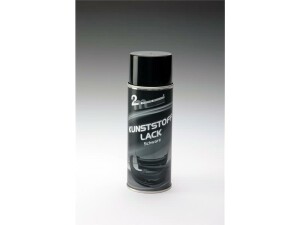 Kunststoff Lackspray Schwarz Matt 400 ml für...