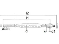 Wantenspanner Gabel-Drahtseil geschweißt Edelstahl rostfrei A4 für Drahtseil 4 mm 10 Stk