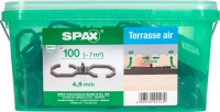 SPAX Air, trennt die Diele von der Unterkonstruktion, 100 Stück in Henkelbox, Abstand 4,5