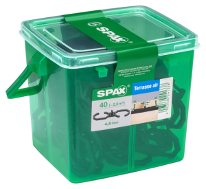 SPAX Air, trennt die Diele von der Unterkonstruktion, 40 Stück in Henkelbox, Abstand 4,5