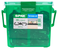 SPAX Air, trennt die Diele von der Unterkonstruktion, 40 Stück in Henkelbox, Abstand 4,5