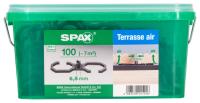 SPAX Air, trennt die Diele von der Unterkonstruktion, 100 Stück in Henkelbox, Abstand 6,5